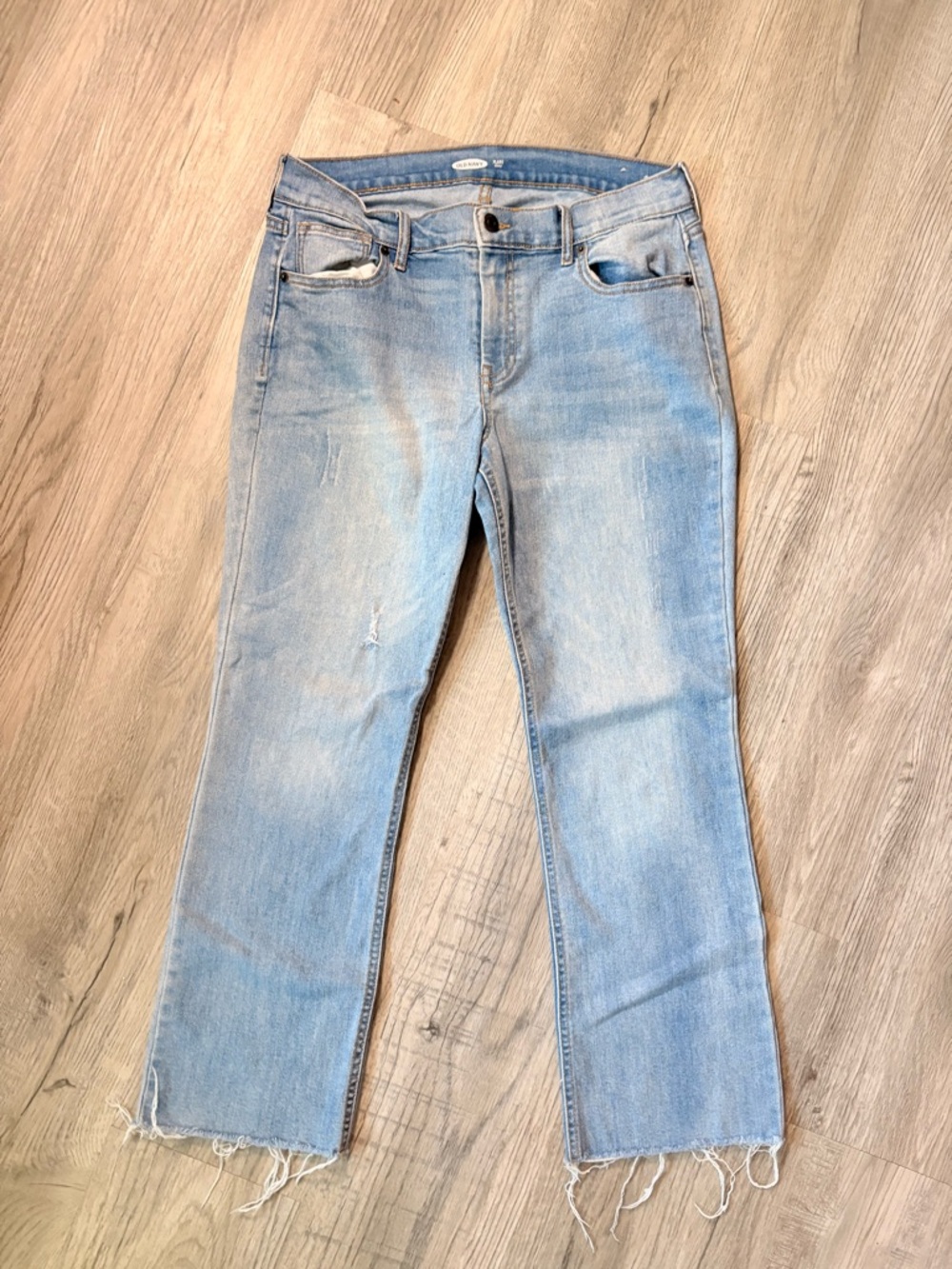 Old Navy Medium Blue Flare Ankle Jeans
